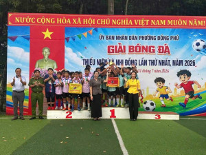 Đồng Phú: Bế mạc Giải bóng đá thiếu niên và nhi đồng lần thứ I, năm 2026