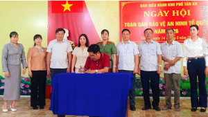 Sôi nổi Ngày hội “Toàn dân bảo vệ an ninh Tổ quốc” tại khu phố Tân An