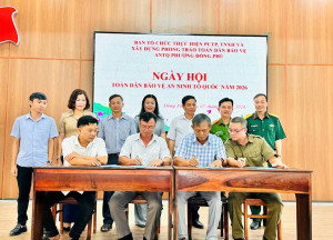 Đồng Phú tổ chức điểm Ngày hội Toàn dân bảo vệ an ninh Tổ...