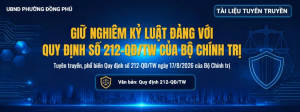 Giữ nghiêm kỷ luật Đảng với quy định số 212-QĐ/TW của Bộ Chính trị
