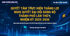 Quyết tâm thực hiện thắng lợi nghị quyết Đại hội Đảng bộ Thành phố lần thứ I (nhiệm kỳ 2025 - 2030)