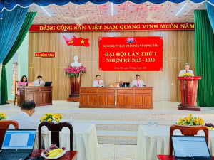Đại hội Đảng bộ UBND xã  Đồng Tâm lần thứ I, nhiệm kỳ 2025 - 2030 thành công tốt đẹp