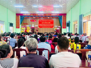 Đồng Tâm tổ chức Lễ công bố Nghị quyết, Quyết định về tổ chức bộ máy xã