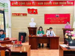 Chi bộ Văn phòng Đảng ủy xã Đồng Tâm tổ chức Đại hội lần thứ I, nhiệm kỳ 2025–2030