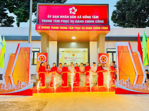Khánh thành Trung tâm Phục vụ hành chính công xã Đồng Tâm