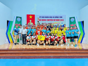 Bế mạc Giải Bóng chuyền nữ xã Đồng Tâm năm 2025 