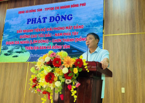 Xã Đồng Tâm phát động đẩy nhanh tiến độ giải phóng mặt bằng Dự án cao tốc Bắc – Nam phía Tây