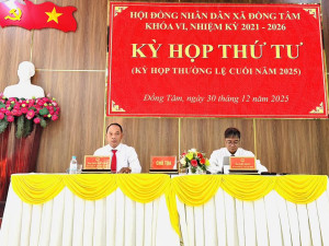 HĐND xã Đồng Tâm tổ chức kỳ họp thứ tư, khóa VI, nhiệm kỳ 2021 – 2026