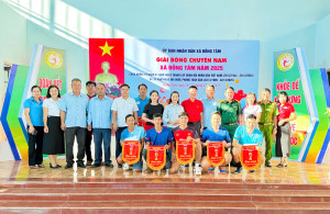 Xã Đồng Tâm tổ chức thành công giải bóng chuyền nam xã Đồng Tâm năm 2025