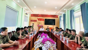 UBND xã Đồng Tâm làm việc với Phòng Cảnh sát PCCC và CNCH về công tác phòng cháy, chữa cháy trên địa bàn