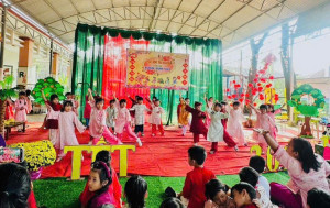 Trường Mầm non Đồng Tâm tổ chức hoạt động trải nghiệm ngày Tết