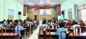 Xã Đồng Tâm dự Hội nghị trực tuyến toàn quốc triển khai công tác bầu cử