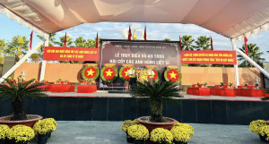 Xã Đồng Tâm dự lễ viếng, truy điệu, an táng hài cốt liệt sĩ và dâng hương tưởng niệm các anh hùng liệt sĩ