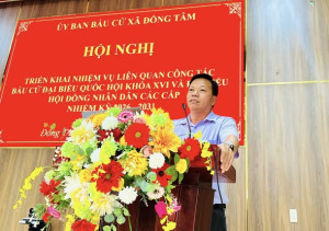 Hội nghị triển khai các nhiệm vụ liên quan công tác bầu cử...