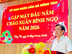 Xã Đồng Tâm tổ chức gặp mặt đầu năm Xuân Bính Ngọ 2026
