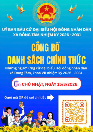 Đồng Tâm công bố danh sách những người ứng cử đại biểu Hội đồng nhân dân xã Đồng Tâm khoá XII, nhiệm kỳ 2026 - 2031