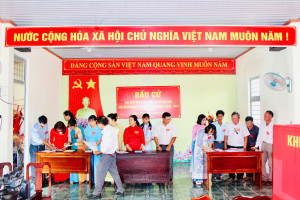 Ủy ban Bầu cử xã Đồng Tâm, tỉnh Đồng Nai tổ chức diễn tập nghiệp vụ bầu cử đại biểu Quốc hội khóa XVI và đại biểu HĐND các cấp nhiệm kỳ 2026–2031.