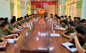 Công an xã Đồng Tâm ra quân cao điểm tấn công, trấn áp tội phạm, bảo đảm an ninh, trật tự các ngày lễ lớn của đất nước năm 2026