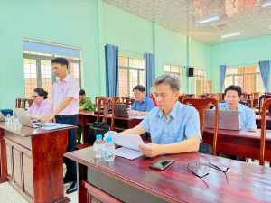 Xã Đồng Tâm tổ chức sơ kết hoạt động tín dụng chính sách xã hội quý I, năm 2026