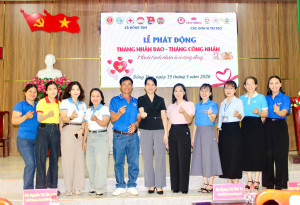 Xã Đồng Tâm tổ chức Lễ phát động tháng nhân đạo - Tháng công nhân năm 2026 “80 năm - Hành trình nhân ái vì cộng đồng”
