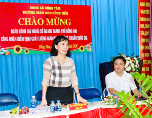 Đồng Tâm đón và làm việc với đoàn kiểm tra, đánh giá đề nghị công nhận trường mầm non Đồng Tiến đạt chuẩn Quốc gia năm 2026