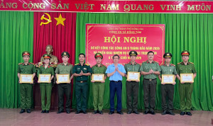 Công an xã Đồng Tâm sơ kết công tác 6 tháng đầu năm 2026