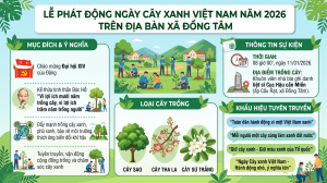 Lễ phát động Ngày Cây xanh Việt Nam 2026 tại xã Đồng Tâm
