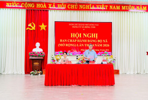 Đồng Tâm: Hội nghị Ban chấp hành Đảng bộ xã lần thứ 04 và công bố thành lập các chi bộ trực thuộc
