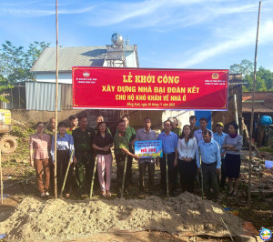 LỄ KHỞI CÔNG XÂY DỰNG NHÀ ĐẠI ĐOÀN KẾT