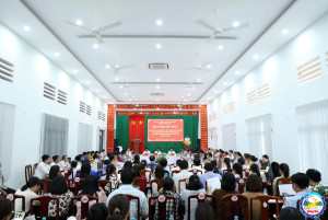 PHƯỜNG ĐỒNG XOÀI TỔ CHỨC HỘI NGHỊ LIÊN TỊCH LẤY Ý KIẾN CỬ TRI NƠI CÔNG TÁC ĐỐI VỚI NGƯỜI ĐƯỢC GIỚI THIỆU ỨNG CỬ ĐẠI BIỂU HĐND CÁC CẤP