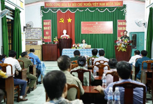 PHƯỜNG ĐỒNG XOÀI TỔ CHỨC HỘI NGHỊ LẤY Ý KIẾN CỬ TRI NƠI CƯ TRÚ ĐỐI VỚI NGƯỜI ỨNG CỬ ĐẠI BIỂU HĐND CÁC CẤP NHIỆM KỲ 2026 - 2031