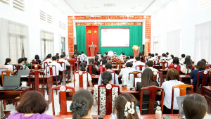 PHƯỜNG ĐỒNG XOÀI TỔ CHỨC HỘI NGHỊ HỌC TẬP, QUÁN TRIỆT NGHỊ QUYẾT ĐẠI HỘI XIV CỦA ĐẢNG