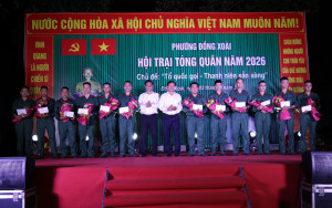 PHƯỜNG ĐỒNG XOÀI RỰC RỠ ĐÊM HỘI TUỔI TRẺ - TỰ HÀO LÊN ĐƯỜNG BẢO VỆ TỔ QUỐC