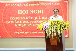 Phường Đồng Xoài công bố danh sách 21 đại biểu trúng cử HĐND phường khóa II, nhiệm kỳ 2026 - 2031