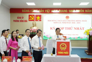 HỘI ĐỒNG NHÂN DÂN PHƯỜNG ĐỒNG XOÀI KHÓA II, NHIỆM KỲ 2026 - 2031 TỔ CHỨC THÀNH CÔNG KỲ HỌP THỨ NHẤT