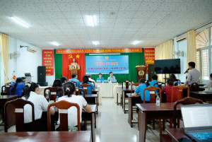 CÔNG ĐOÀN PHƯỜNG ĐỒNG XOÀI: TỔ CHỨC HỘI NGHỊ GIAO BAN QUÝ I/2026