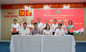 Cụm thi đua số 8 Hội Nông dân tỉnh Đồng Nai triển khai kế hoạch và ký kết thi đua năm 2026