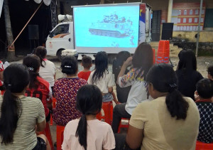 Chiếu phim lưu động - điểm sáng văn hóa phục vụ Nhân dân phường Đồng Xoài