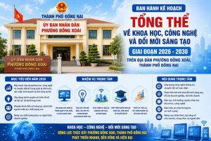 “Đồng Xoài kiến tạo tương lai số: Ban hành Kế hoạch tổng thể Khoa học, Công nghệ và Đổi mới sáng tạo giai đoạn 2026-2030”
