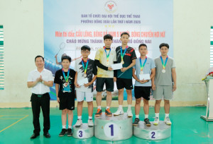 Bế mạc và trao giải các môn cầu lông, bóng đá nam, bóng chuyền hơi nữ  các môn thi đấu trước Đại hội thể dục thể thao phường Đồng Xoài lần thứ I, năm 2026