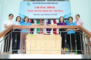 Hội LHPN phường Đồng Xoài: tổ chức chương trình “Tặng áo dài – Trao yêu thương”