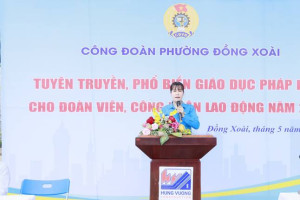 Công đoàn phường Đồng Xoài tăng cường phổ biến pháp luật tại doanh nghiệp