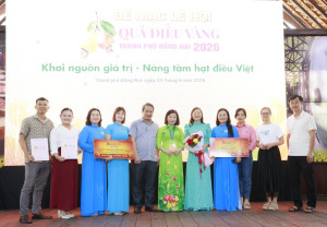 Phường Đồng Xoài xuất sắc đạt Giải Nhất Hội thi Ẩm thực “Hương vị Ba miền - Câu chuyện cây điều”, tại hội thi “quả điều vàng” năm 2026