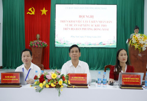 Phường Đồng Xoài triển khai lấy ý kiến nhân dân về đề án sắp xếp các khu phố trên địa bàn phường