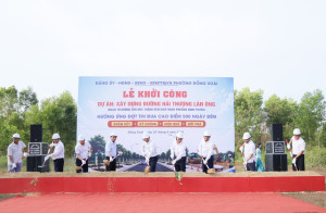 Phường Đồng Xoài long trọng tổ chức Lễ khởi công dự án xây dựng đường Hải Thượng Lãn Ông (đoạn từ đường Tôn Đức Thắng đến giáp ranh phường Bình Phước)