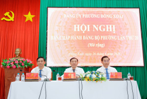 Đảng ủy phường Đồng Xoài tổ chức Hội nghị Ban Chấp hành Đảng bộ phường lần thứ 20 (mở rộng)