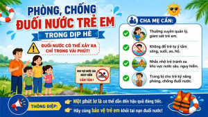 Phường Đồng Xoài tăng cường các giải pháp phòng, chống đuối nước trẻ em trong dịp hè