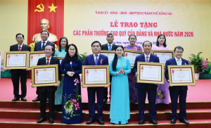Phường Đồng Xoài có 7 cá nhân được vinh danh tại Lễ trao tặng các phần thưởng cao quý của Đảng và Nhà nước năm 2026