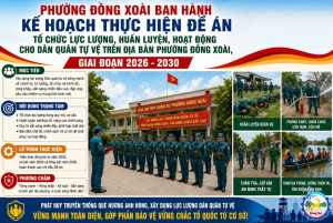 Đồng Xoài xây dựng lực lượng Dân quân tự vệ vững mạnh, sẵn sàng đáp ứng yêu cầu nhiệm vụ trong tình hình mới