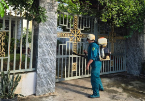 Đồng xoài: triển khai phun hóa chất diện rộng phòng, chống sốt xuất huyết